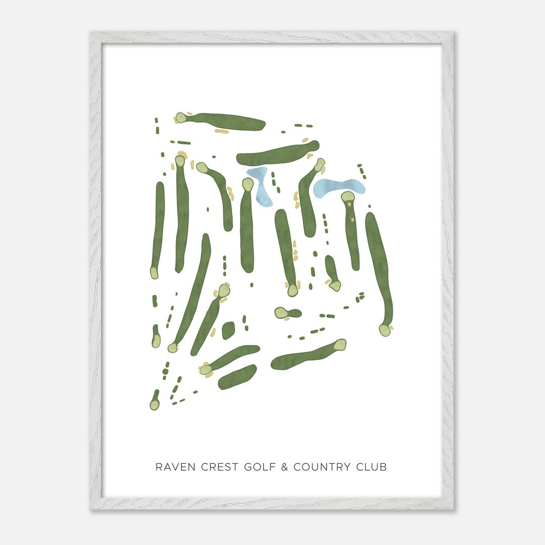 Print of Raven Crest Golf &amp; Country Club Modern Map
