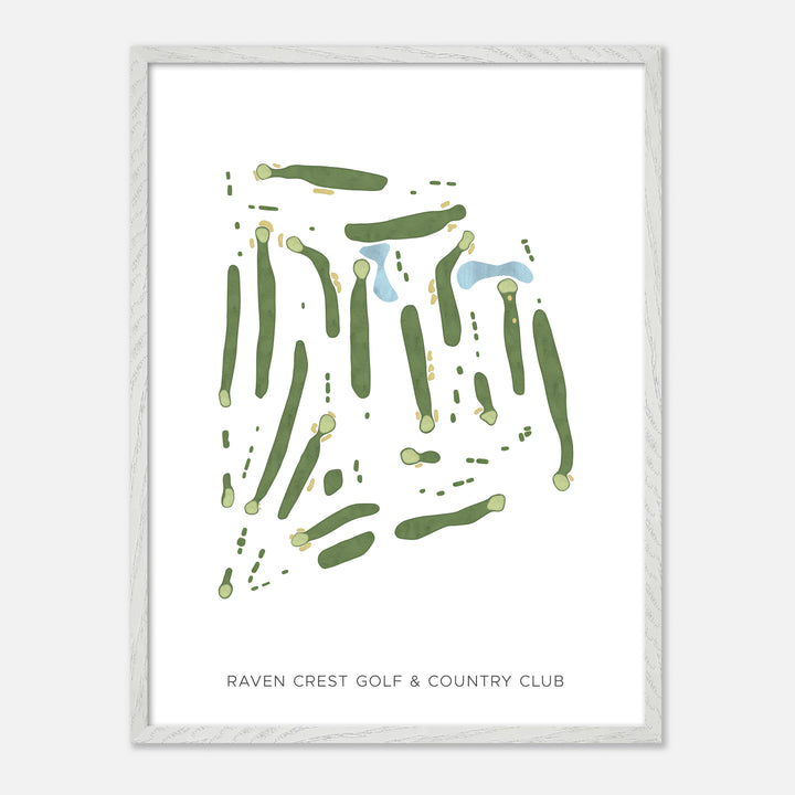 Print of Raven Crest Golf &amp; Country Club Modern Map