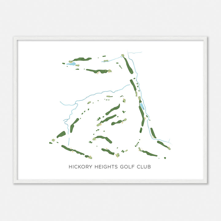 Print of Hickory Heights Golf Club Modern Map