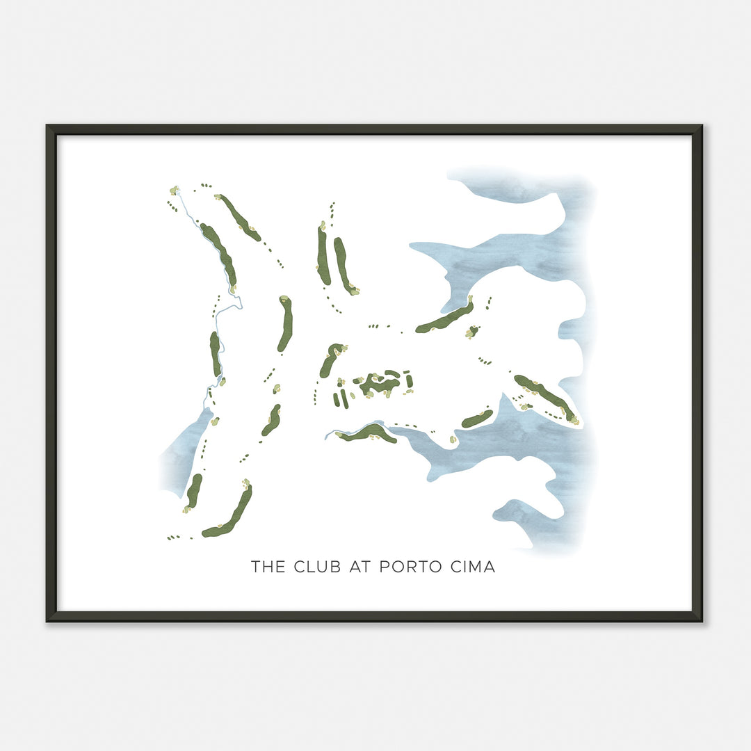 Print of The Club At Porto Cima Modern Map