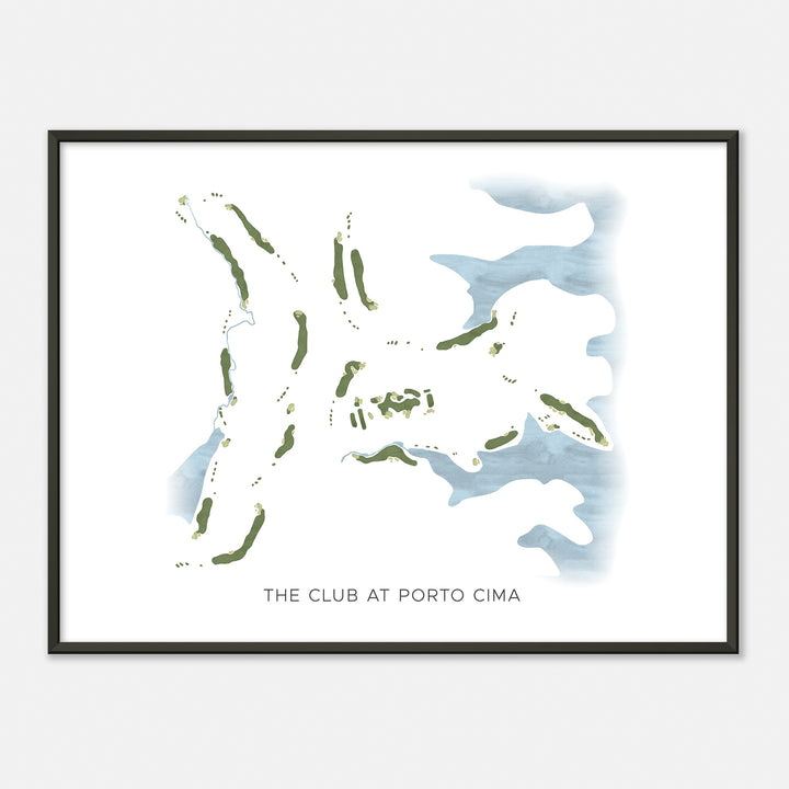 Print of The Club At Porto Cima Modern Map