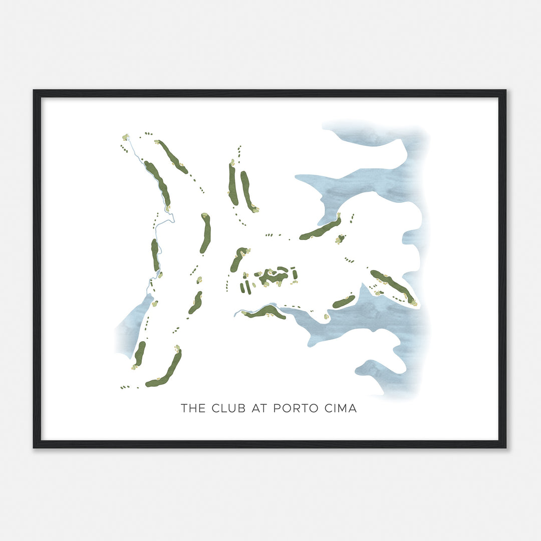Print of The Club At Porto Cima Modern Map