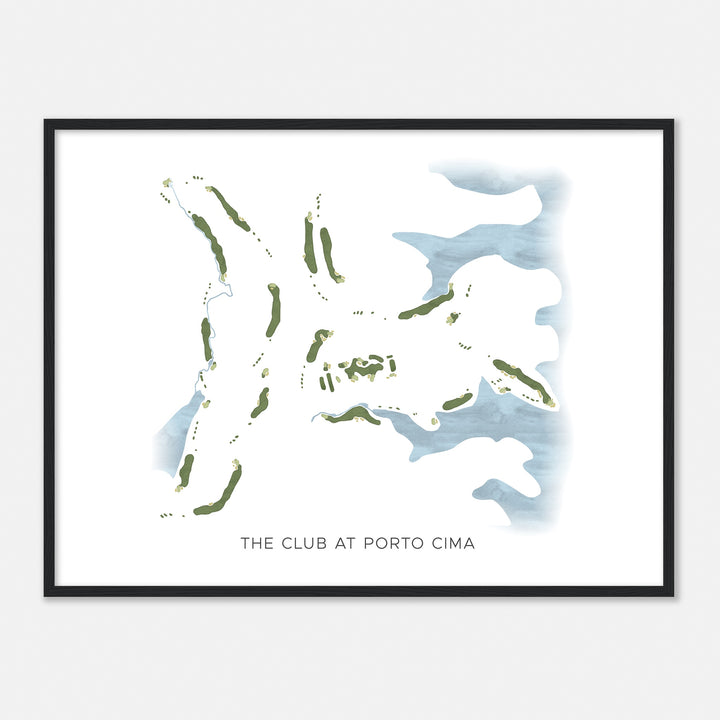 Print of The Club At Porto Cima Modern Map