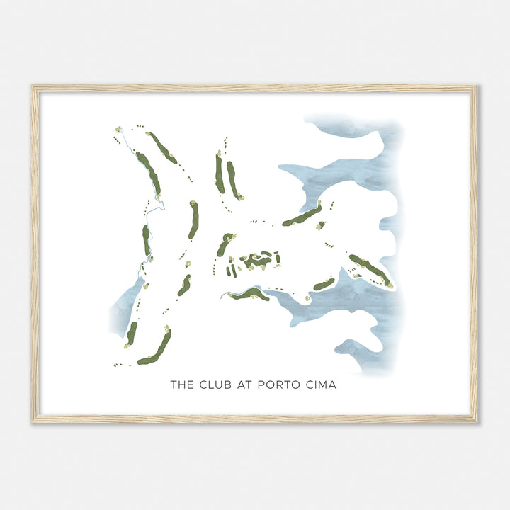 Print of The Club At Porto Cima Modern Map