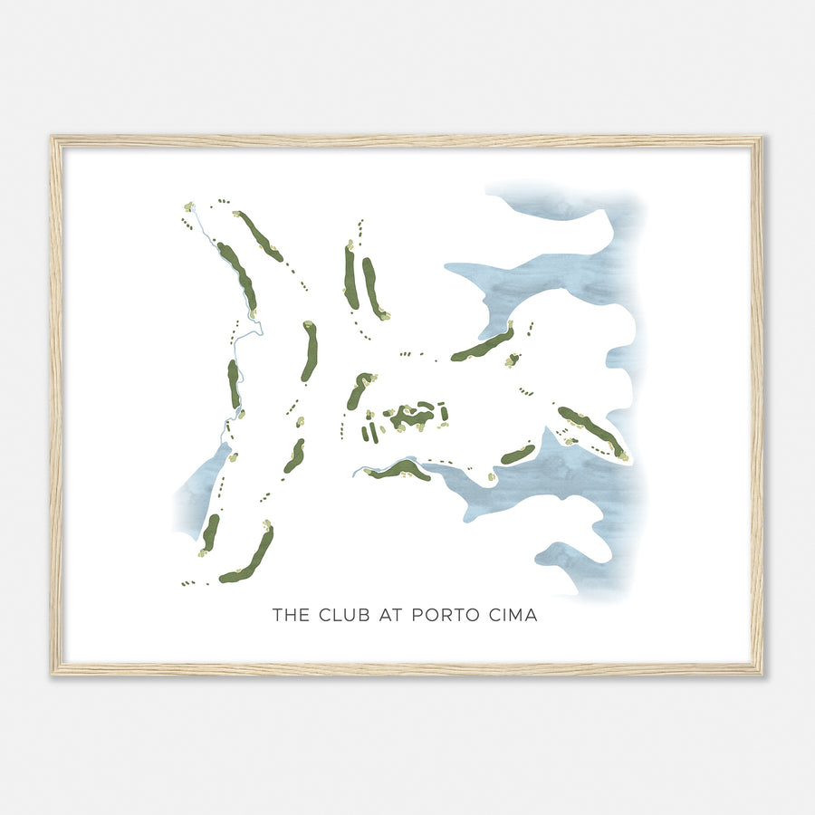 Print of The Club At Porto Cima Modern Map