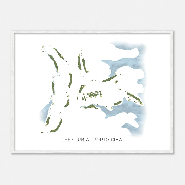Print of The Club At Porto Cima Modern Map