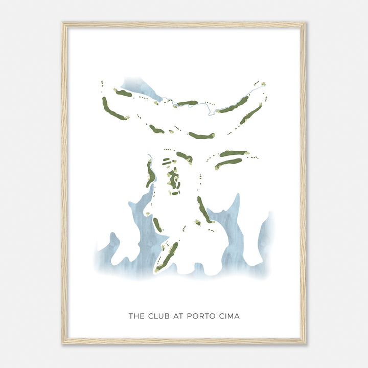 Print of The Club At Porto Cima Modern Map