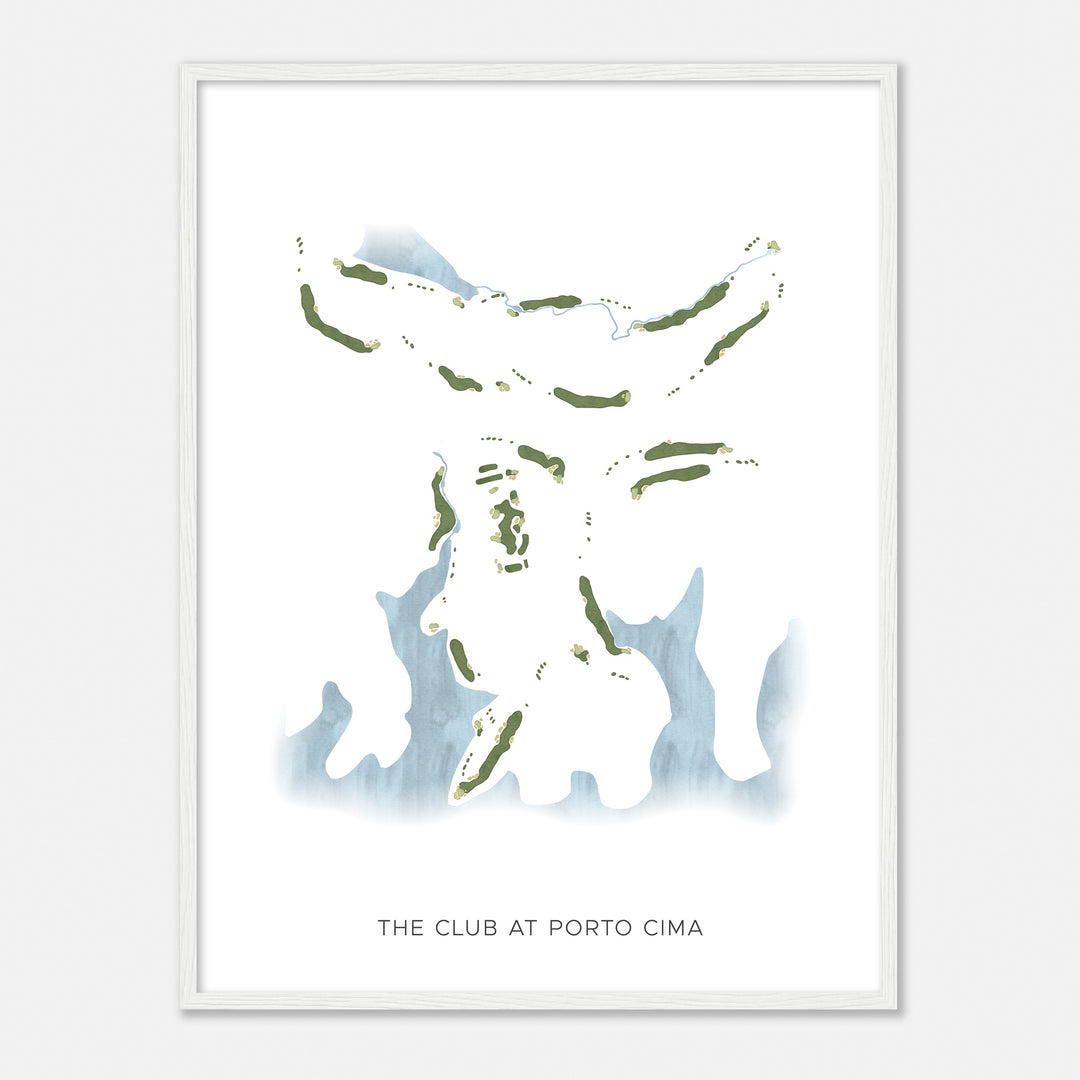 Print of The Club At Porto Cima Modern Map