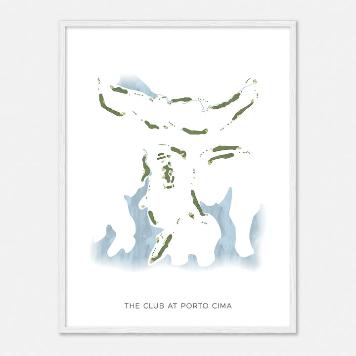 Print of The Club At Porto Cima Modern Map