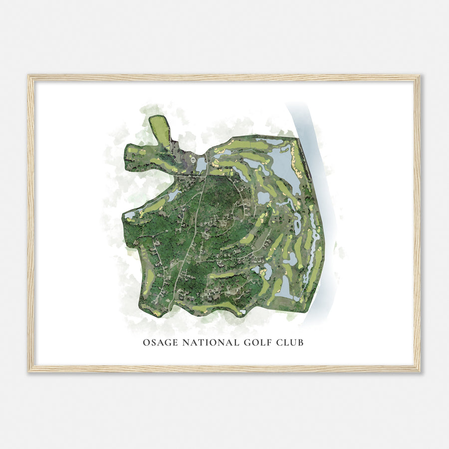 Print of Osage National Golf Club Classic Map