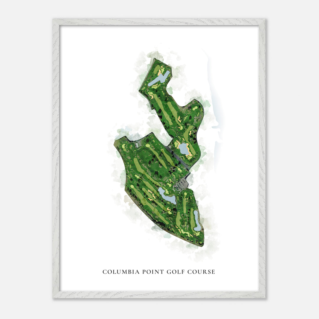 Print of Columbia Point Golf Course Classic Map