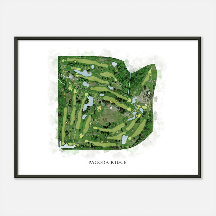Print of Pagoda Ridge Classic Map
