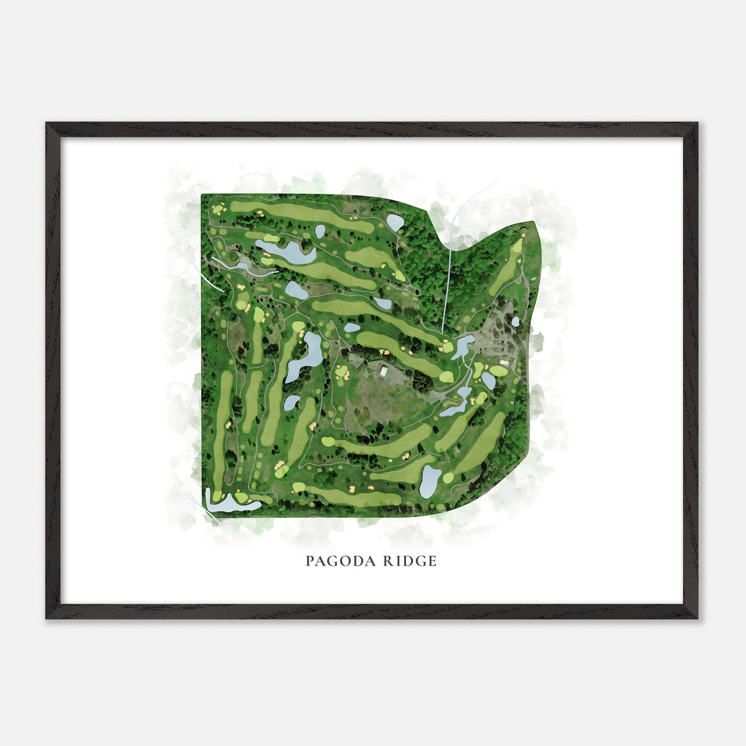 Print of Pagoda Ridge Classic Map