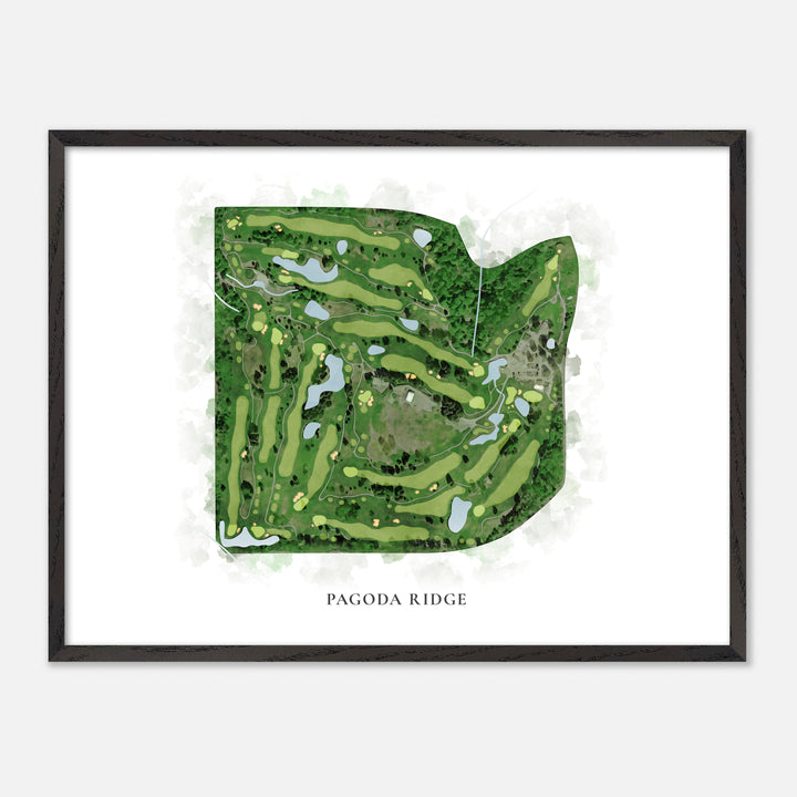 Print of Pagoda Ridge Classic Map