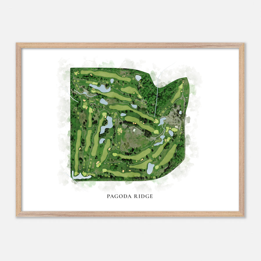 Print of Pagoda Ridge Classic Map