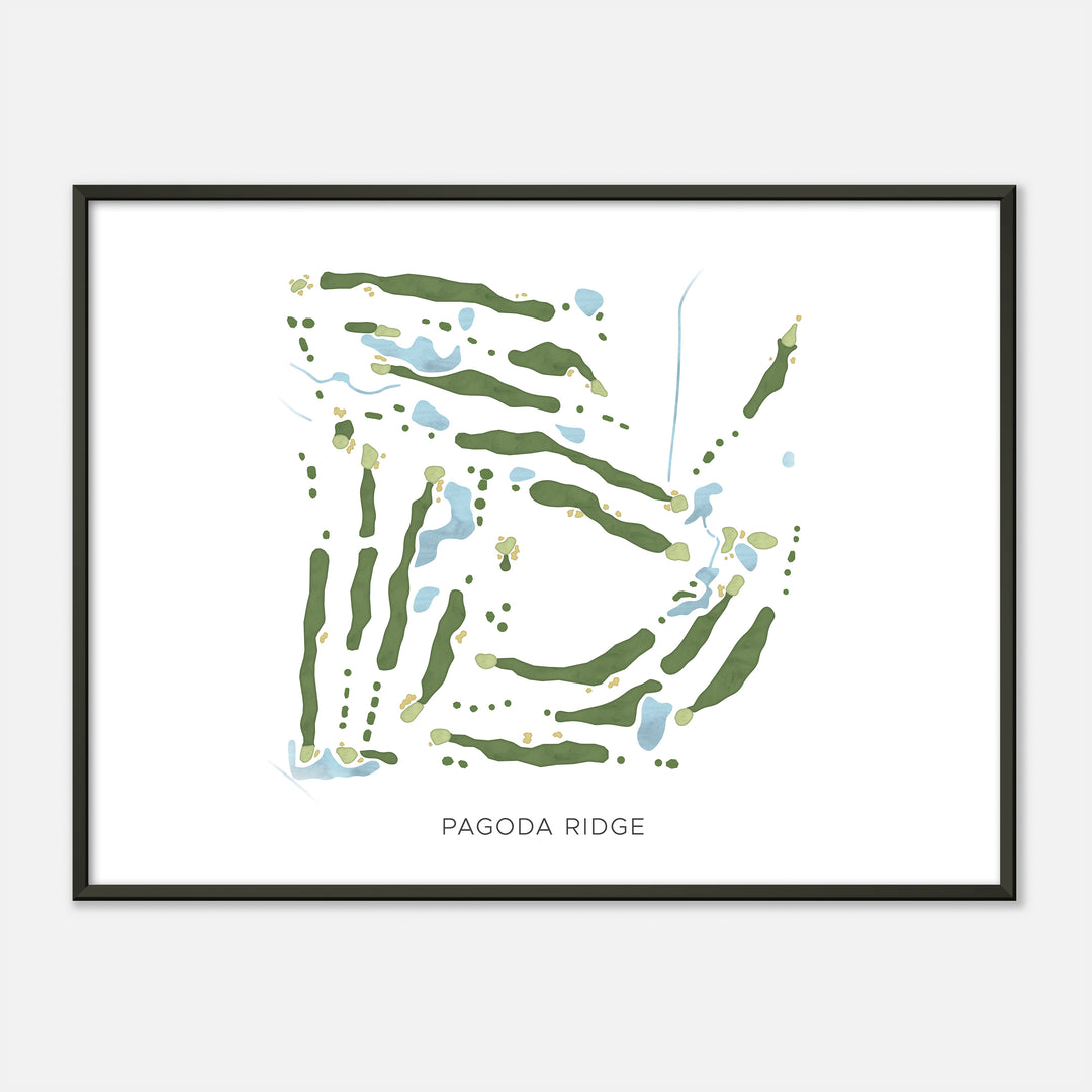 Print of Pagoda Ridge Modern Map