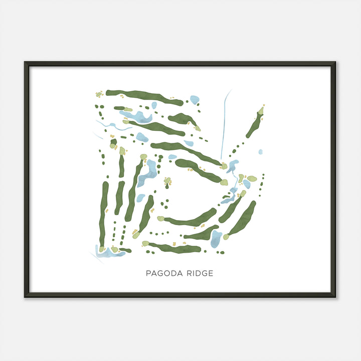 Print of Pagoda Ridge Modern Map