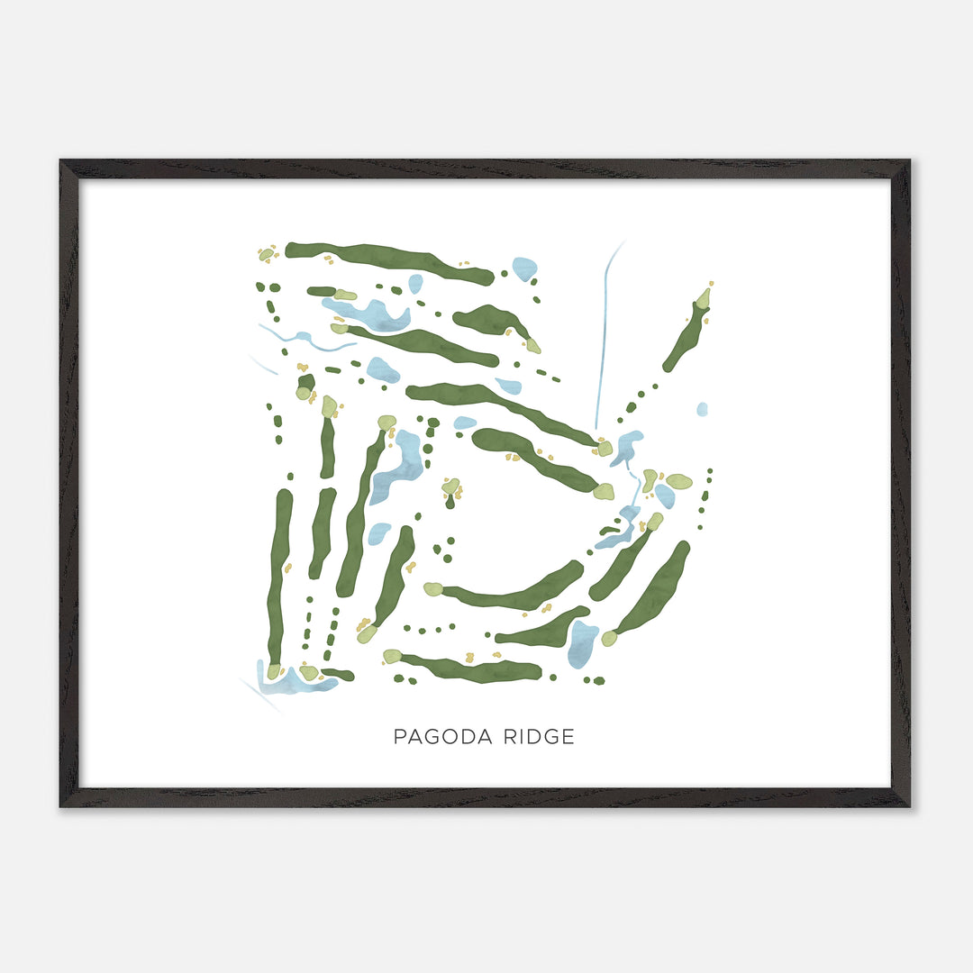Print of Pagoda Ridge Modern Map