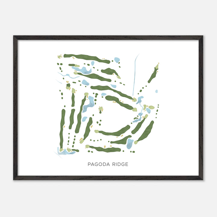 Print of Pagoda Ridge Modern Map