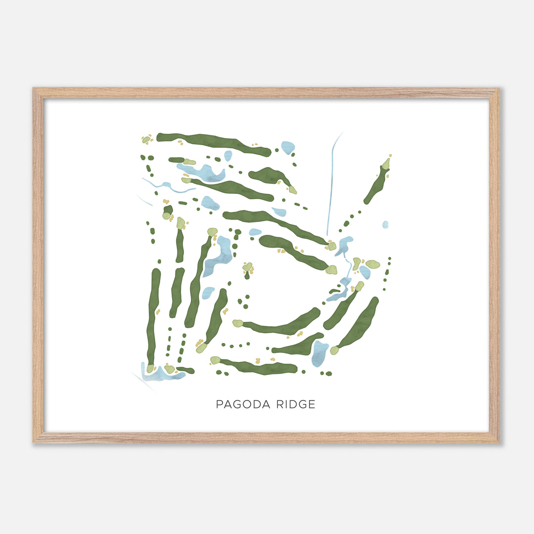 Print of Pagoda Ridge Modern Map