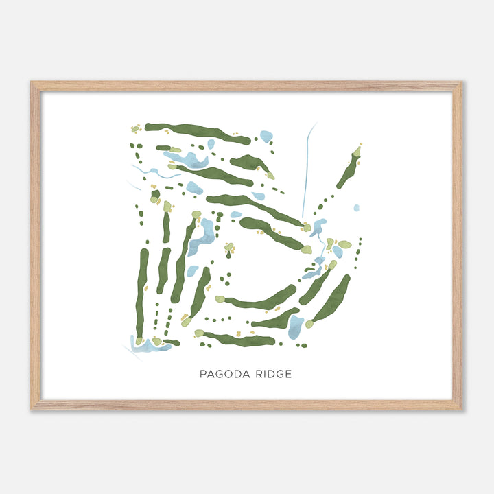Print of Pagoda Ridge Modern Map