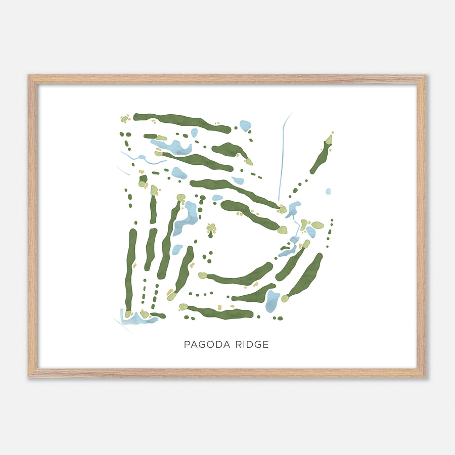Print of Pagoda Ridge Modern Map