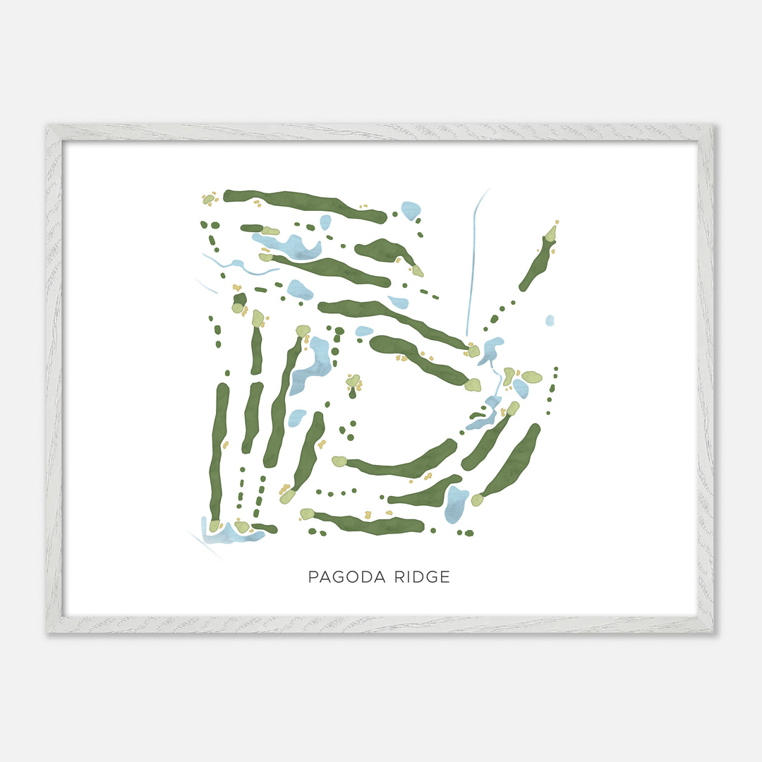 Print of Pagoda Ridge Modern Map