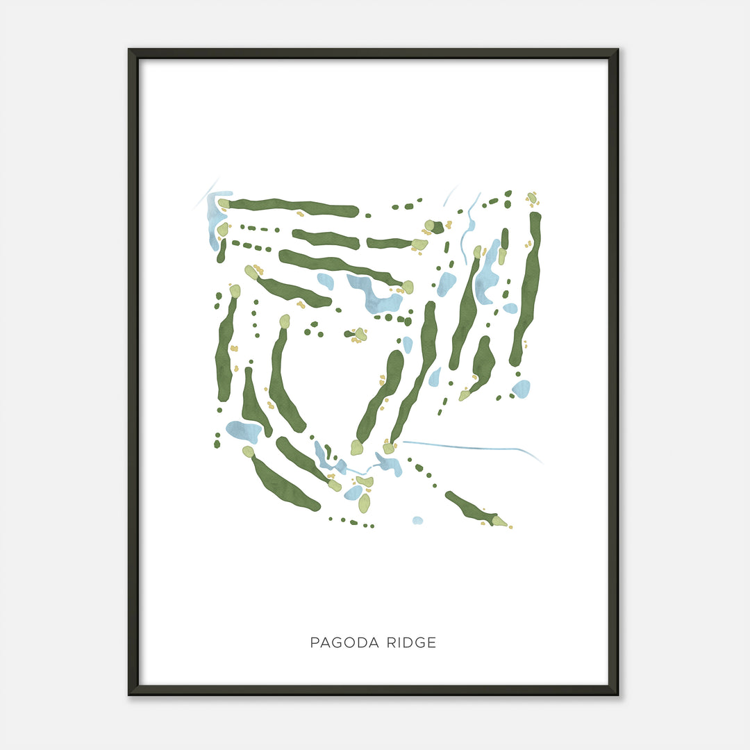 Print of Pagoda Ridge Modern Map