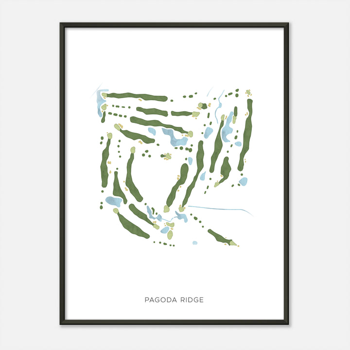 Print of Pagoda Ridge Modern Map