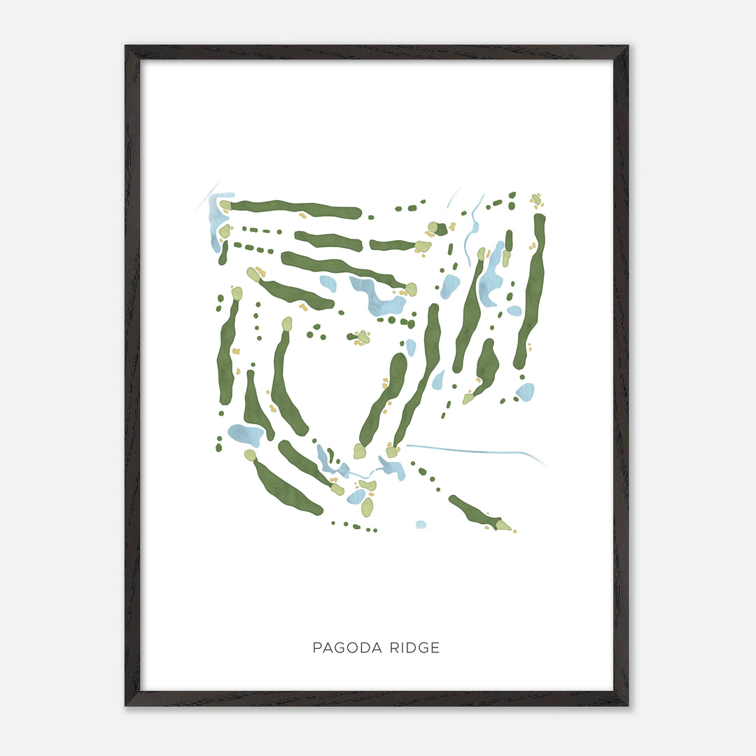 Print of Pagoda Ridge Modern Map