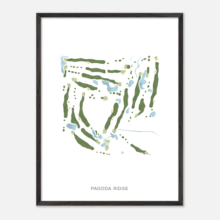 Print of Pagoda Ridge Modern Map