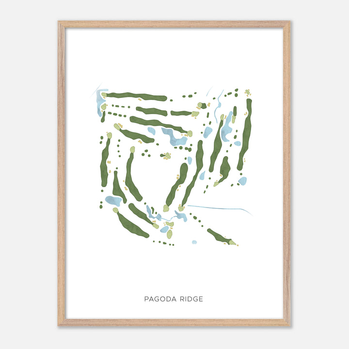 Print of Pagoda Ridge Modern Map