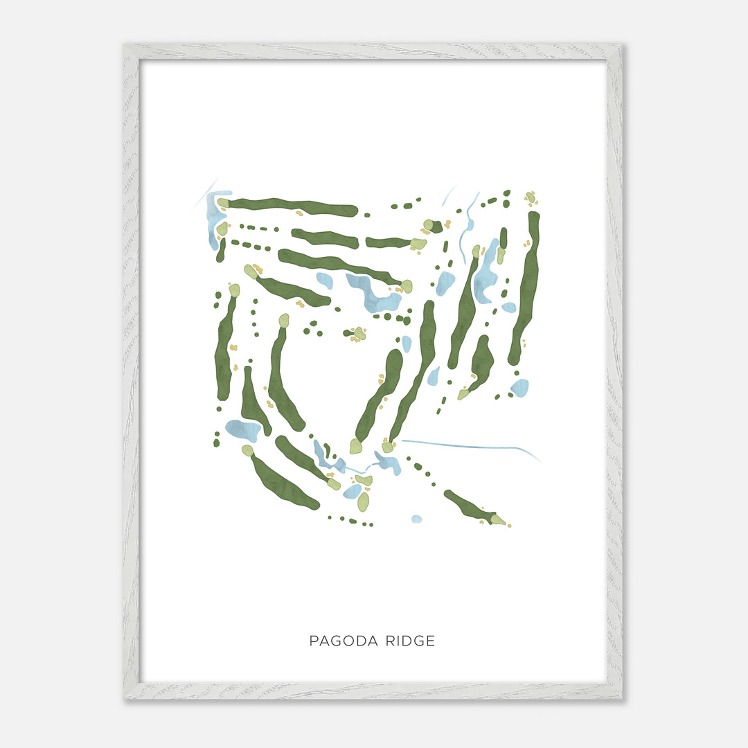 Print of Pagoda Ridge Modern Map