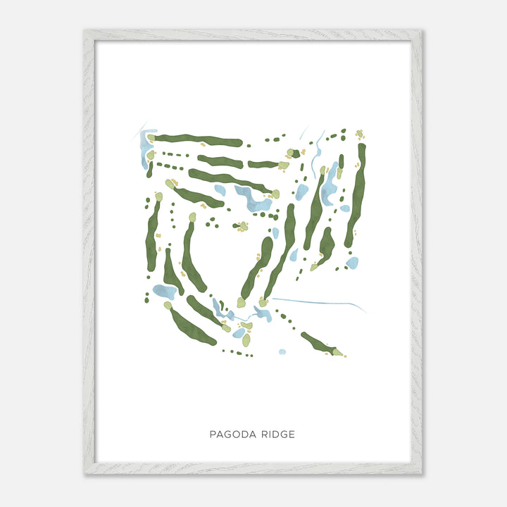 Print of Pagoda Ridge Modern Map
