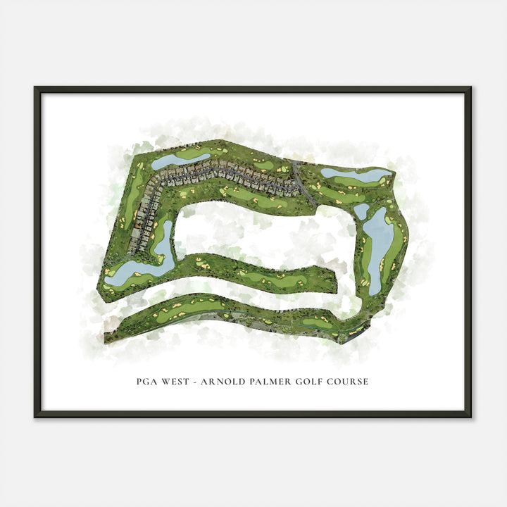 Print of Pga West - Arnold Palmer Golf Course Classic Map