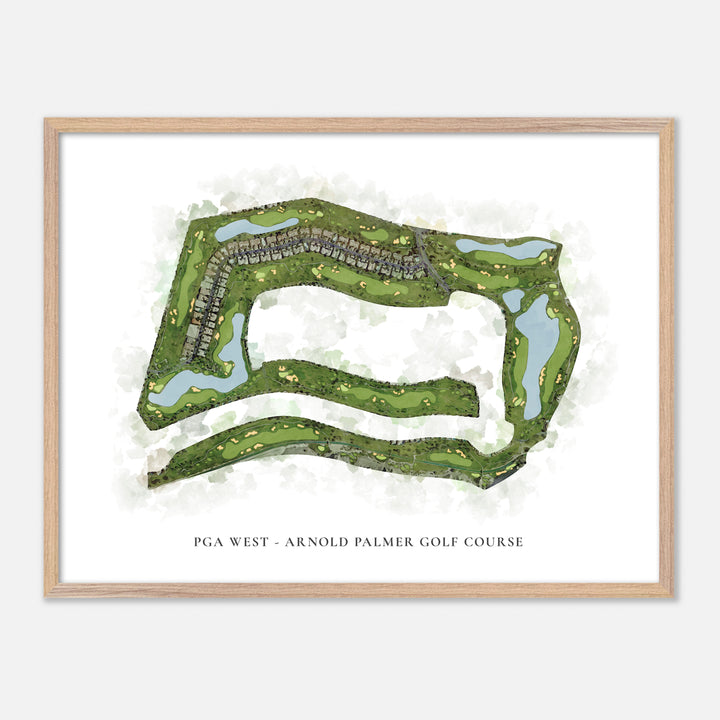 Print of Pga West - Arnold Palmer Golf Course Classic Map