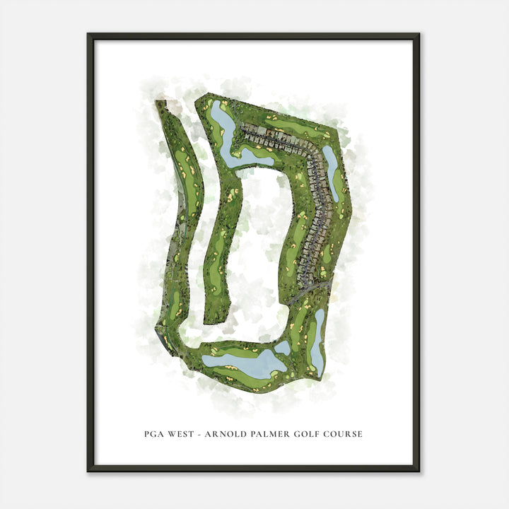 Print of Pga West - Arnold Palmer Golf Course Classic Map