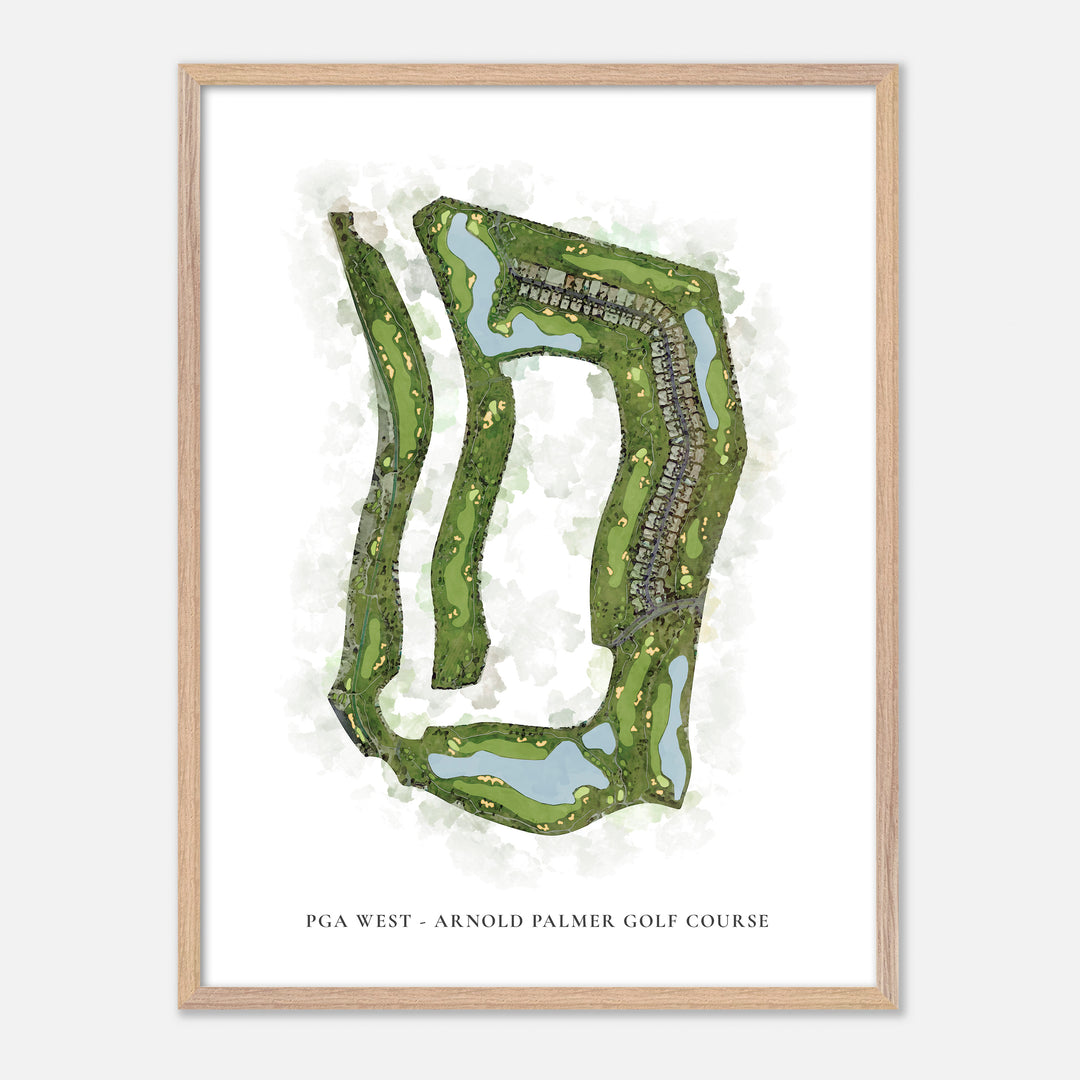 Print of Pga West - Arnold Palmer Golf Course Classic Map