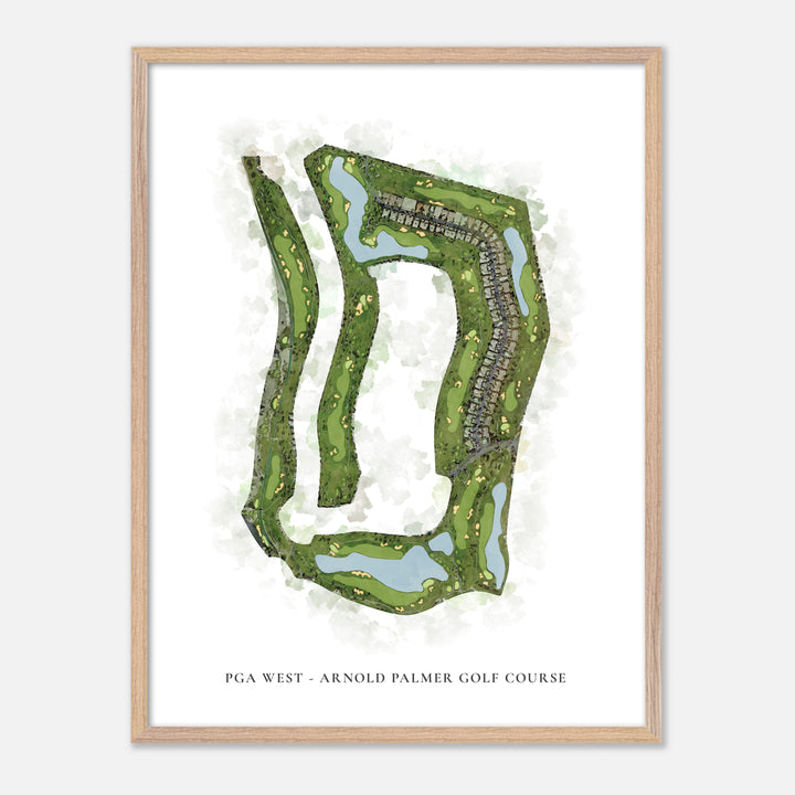 Print of Pga West - Arnold Palmer Golf Course Classic Map