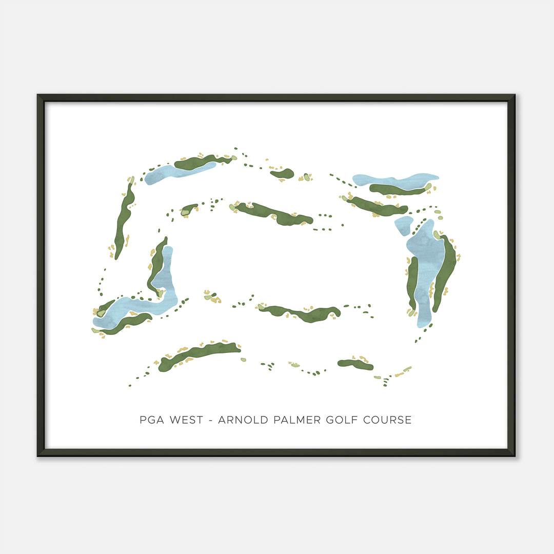 Print of Pga West - Arnold Palmer Golf Course Modern Map