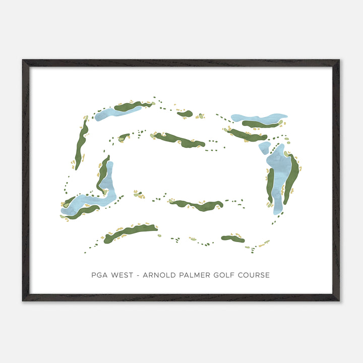 Print of Pga West - Arnold Palmer Golf Course Modern Map