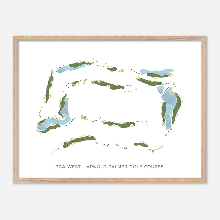 Print of Pga West - Arnold Palmer Golf Course Modern Map