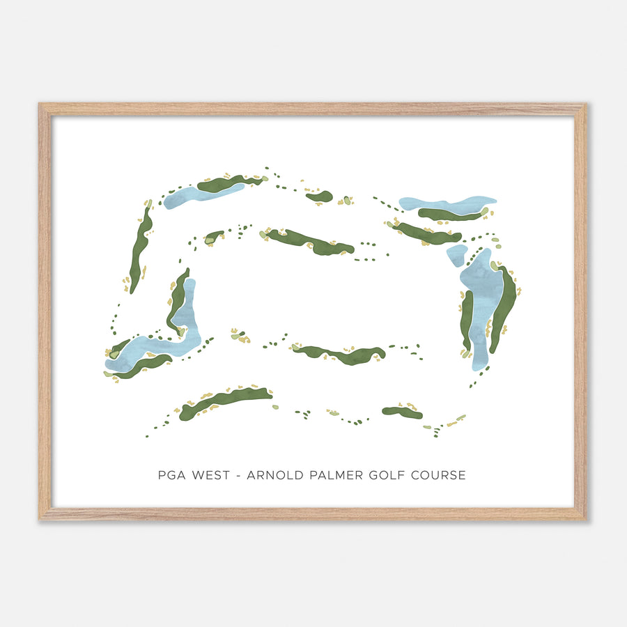 Print of Pga West - Arnold Palmer Golf Course Modern Map