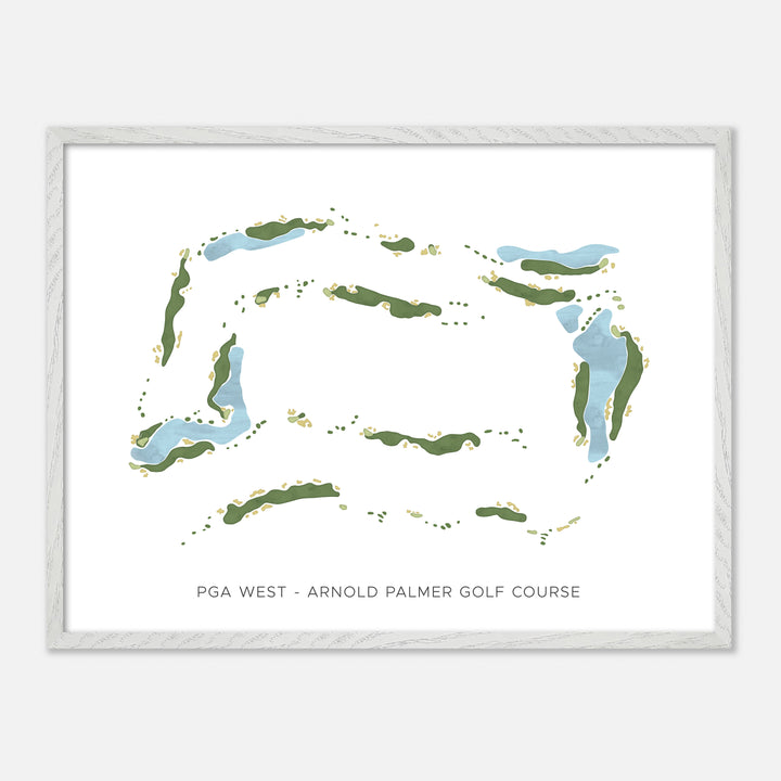 Print of Pga West - Arnold Palmer Golf Course Modern Map