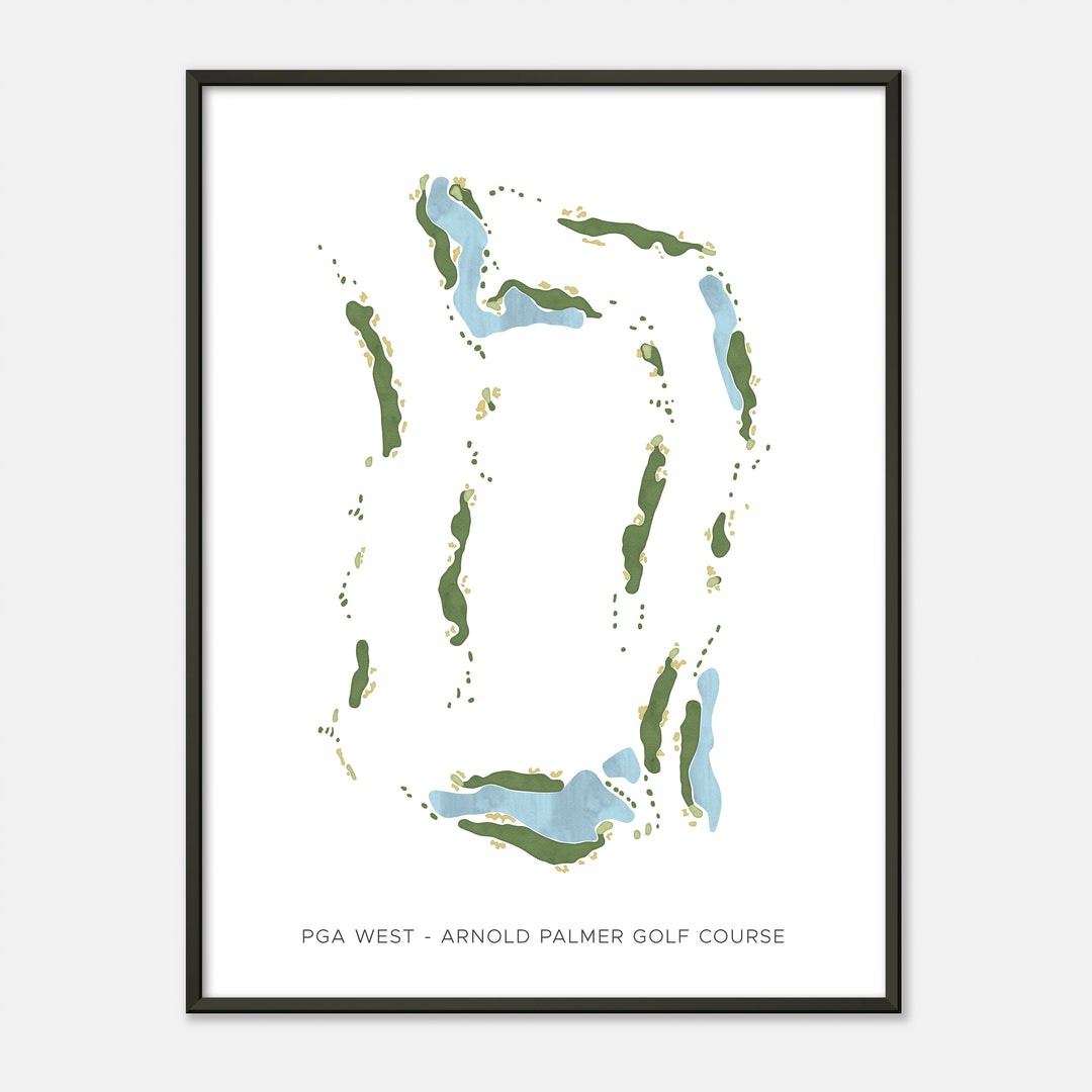 Print of Pga West - Arnold Palmer Golf Course Modern Map