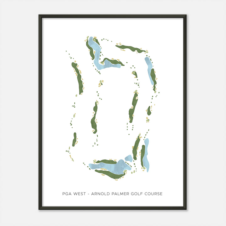 Print of Pga West - Arnold Palmer Golf Course Modern Map