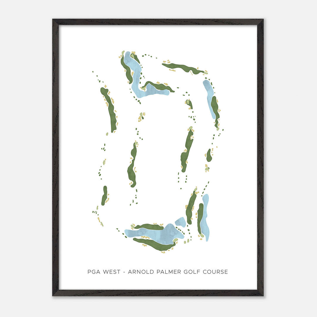 Print of Pga West - Arnold Palmer Golf Course Modern Map