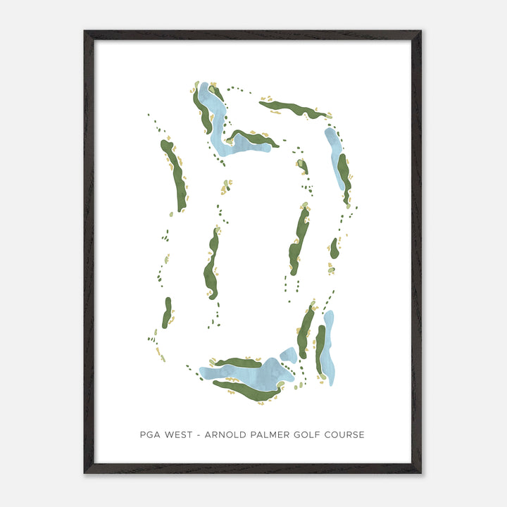 Print of Pga West - Arnold Palmer Golf Course Modern Map