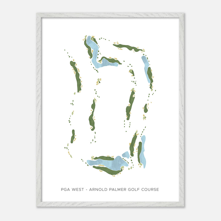 Print of Pga West - Arnold Palmer Golf Course Modern Map