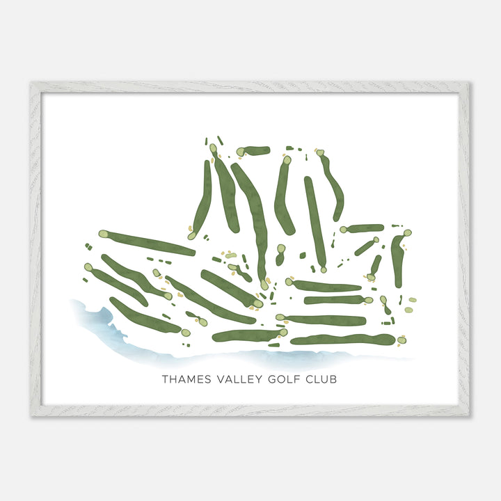 Print of Thames Valley Golf Club Modern Map